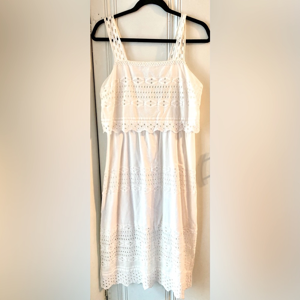 J. Crew Tiered Eyelet Mini Dress (4) ready for summer!